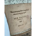 Ted Baker * Anoihe Oxford Loafers Womens US 9 Silver Gray Lace Up Quiet Luxury Photo 11