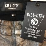 Kill City Womens Hi Wire Skinny Jeans Gray Cotton & Spandex Blend 27 Photo 3