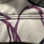 Koalani Tropical Pattern Sport Bra Removable Pads Medium Support Size Large Purple Photo 3