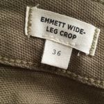 Madewell  Emmett olive green wide leg crop pants Photo 13