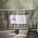 Gap  Shorts Green‎ Corduroy High Rise Womens 6/28 Raw Hem Neutral Festival Casual Photo 4