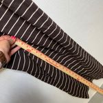 Pact Organic Cotton Brown & White Striped Sleeveless Knit Jumpsuit Romper XS Photo 5