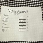 ZARA Houndstooth Mid Waist Side Zip Up Skinny Stretch Ankle Pants S Black White Photo 8