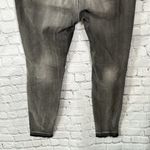 Jessica Simpson Kiss Me Super Skinny Gray Charcoal Denim Jeans Distressed sz 31 Photo 14