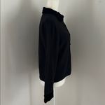 Rena Rowan Black Wool Blend Velvet Trimmed Cardigan Sweater sz S Photo 3