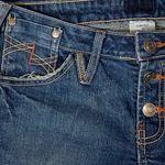 No Boundaries Button Fly Distressed Large Cuff Cropped Jeans Photo 1