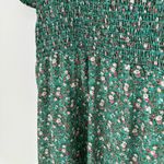 Kaileigh Kaleigh Malia Maternity Ruffle Sleeve Maxi Dress in Teal Green Floral size 2X Photo 5