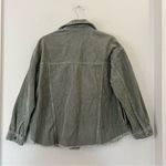 ZARA Corduroy Shacket Jacket in Green Size Small Photo 6