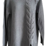 Vera Wang Simply Vera  Charcoal Cable Knit Sweater Photo 0