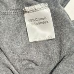 Women's V Neck Front Back Bell Sleeve Pullover Top Charcoal Gray Size Medium Gray Photo 7