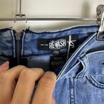 REWASH Blue  belted denim mini skirt Photo 3