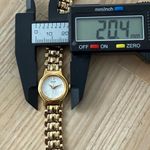 Seiko Vintage Ladies Watch Gold-Tone Bracelet Case Hands White Dial New Battery Photo 12