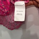 Love Shack Fancy Hot Pink Prairie Cotton Peasant Blouse Floral Print Fuschia Berry Photo 6