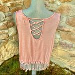 E & M Tank Top With Fringe Orange Size L Photo 9