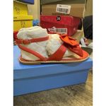 Jack Rogers  Heidi Sandals Womens Size US 7.5 Red‎ Round Toe Ankle Strap Thong Photo 3