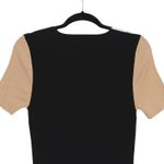 Fabrika Ribbed Midi Dress Black White & Beige Colorblock Size Large Photo 5