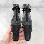 Alexandre Birman Loretta Metallic Caged Block Heel Sandal Booties Silver 38.5 Photo 7