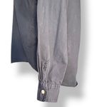 Vintage Black Lace Up Western Shirt Women’s Small Cotton Button Down Ranch Top Photo 3