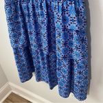 Banana Republic Floral Tiered Tile Print Ruffle Mini Dress Photo 3