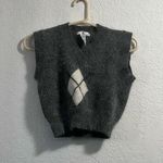 Rampage Vintage y2k  argyle clueless angora wool sweater vest M Photo 0