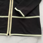 St John Sport By Marie Gray Black Pastel Piping Full Zip Jacket Sz Small Artsy Photo 7