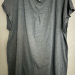 Style & Co . Gray Tee with Peace Sign and Floral Design Photo 2