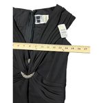 Tadashi Shoji NWT Vintage Tadashi V Neck Size Medium Sleeveless Top Black Embellishments #G4-5 Photo 5