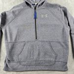 Under Armour  Pullover Half Zip Hoodie Gray Women's Size Medium Long Sleeve Photo 3