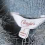 Candie's  | Blue Stripe Fuzzy Eyelash Sweater Photo 2