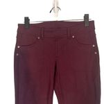 Athleta  Maroon Athletic Walking Pull On Casual Stretch Legging Pants Women Sz S Photo 2