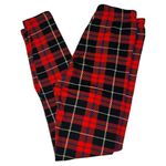 Red tartan plaid leggings. New very soft material Photo 7