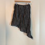 Adri New York Lillie Rubin Asymmetrical Crinkle Skirt Shiny Black Small Vtg 80’s Photo 6