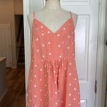 Joules linen and viscose polka dot midi dress Pink Size 10 Photo 8