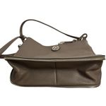 Nine West Taupe Faux Leather Crossbody Bag Zip Top Adjustable Strap Shoulder Photo 6