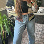 Funky textured vintage buttonup Multiple Size M Photo 0