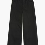 J.Crew Tall Black Wide Leg Crop Jean All Day Stretch High Rise Womens US 35 NWT Photo 0