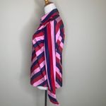 Tommy Hilfiger Blue Pink Red Striped Button Up Shirt Sz Medium Photo 2