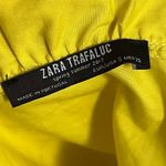 ZARA  Trafaluc • Yellow Ruffle Trim Women's Crop Tank Top Photo 3