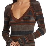 L'Agence  Andy Metallic Thread Stripe Shrug Photo 2