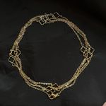 Gold Plated Floral Sweater Long necklace Stainless Steel women Jewelry Photo 5