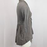 Silky Gray Women's Top with Ring Detail Size undefined Photo 2