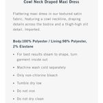 Abercrombie & Fitch  Size XS Blue Cowl Neck Draped Mini Dress New With Tags Photo 13