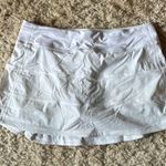 Lululemon White  Pace Rival Mid Rise Skirt tall Photo 0