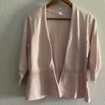 NWT 89th Madison Women Pastel Pink Open Cardigan Office Business Casual M Medium Photo 1