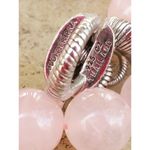 Judith Ripka  Sterling Silver Rose Quartz Heart Pendant Charm Beaded Necklace Photo 6