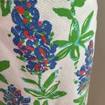 Lilly Pulitzer Blue and Green Cotton Floral Pencil Skirt sz 6 Photo 1