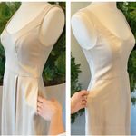 David's Bridal Satin Scoop Neck Formal Maxi Dress With Crepe Low Back By David’s Bridal Photo 3