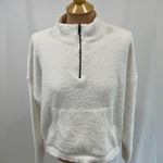 RDI  Cozy 1/2 Zip Fuzzy Pullover White Photo 1