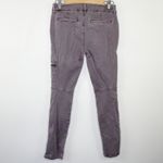 Level 99 Liza Mid Rise Grassy Grey Purple Skinny Trouser Pants Women's Size 28 Gray Photo 11
