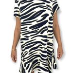 The Fifth Label  | Small | DESIGNER White with Blue Green Zebra Print Dress Photo 5